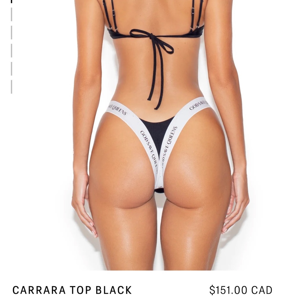 God Save Queens Black and White Bikini - Picture 5 of 5